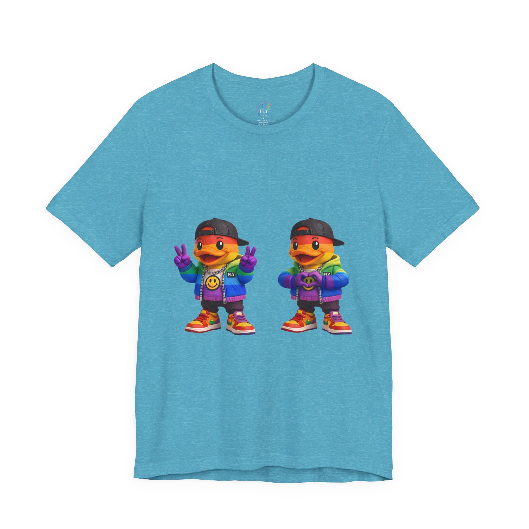 FLY Duck Pride Peace & Love Tee