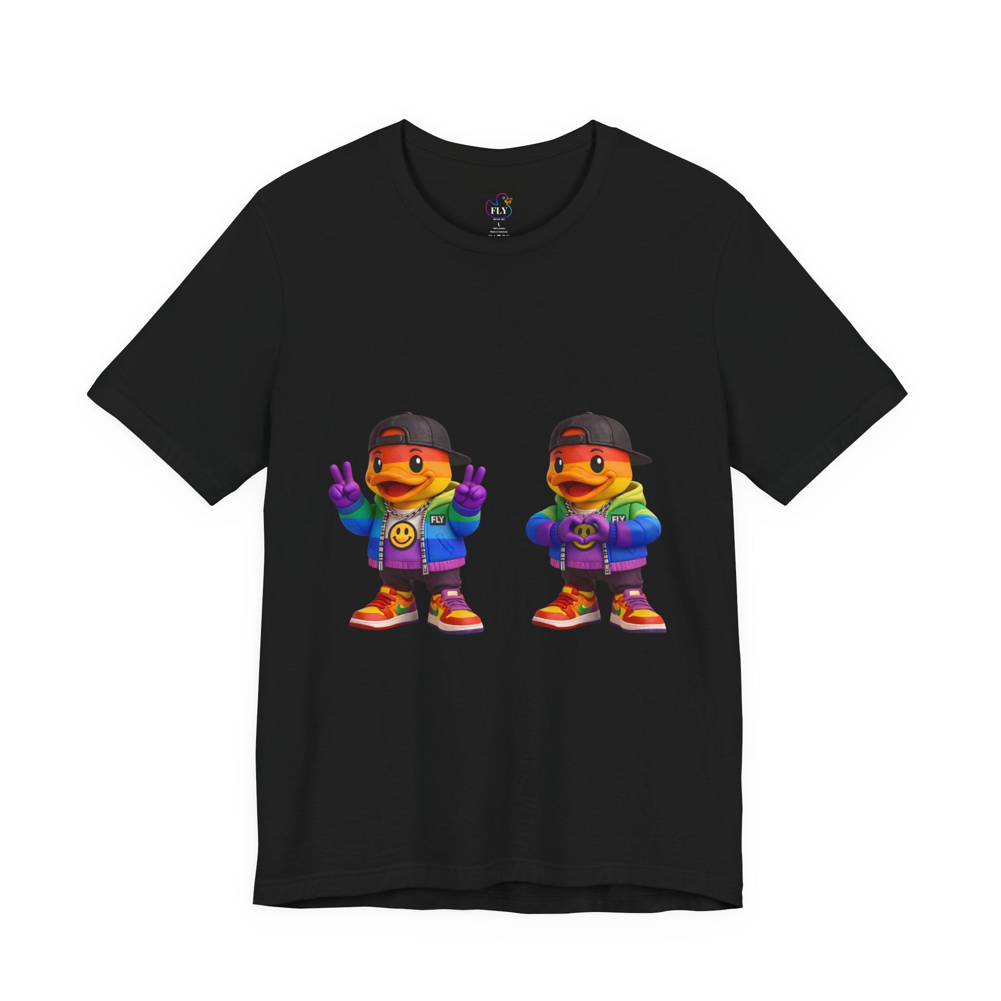 FLY Duck Pride Peace and Love Tee | FLY Miami Art