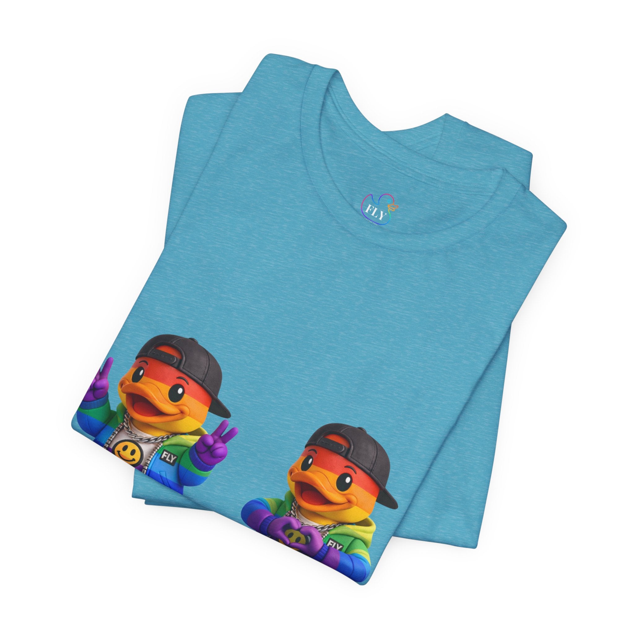 FLY Duck Pride Peace & Love Tee