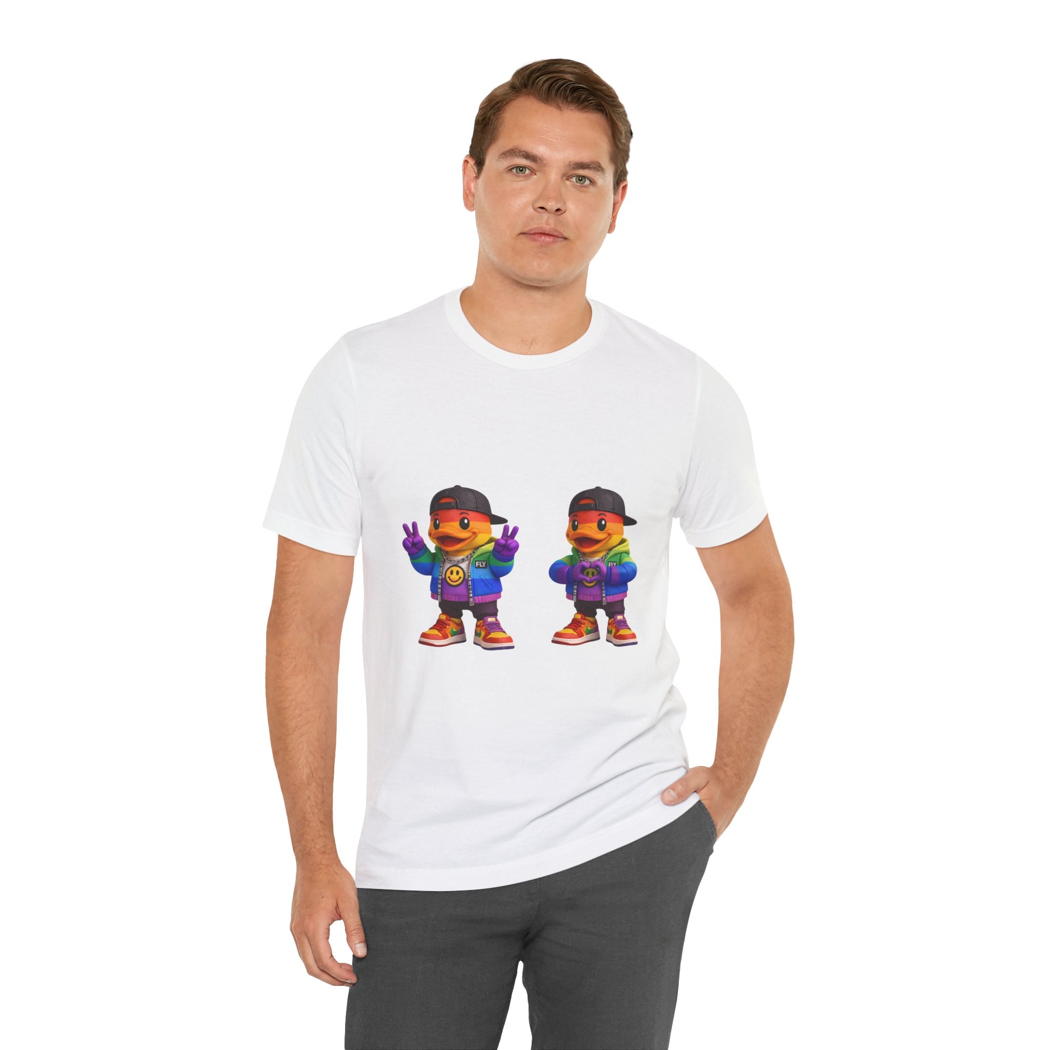 FLY Duck Pride Peace & Love Tee