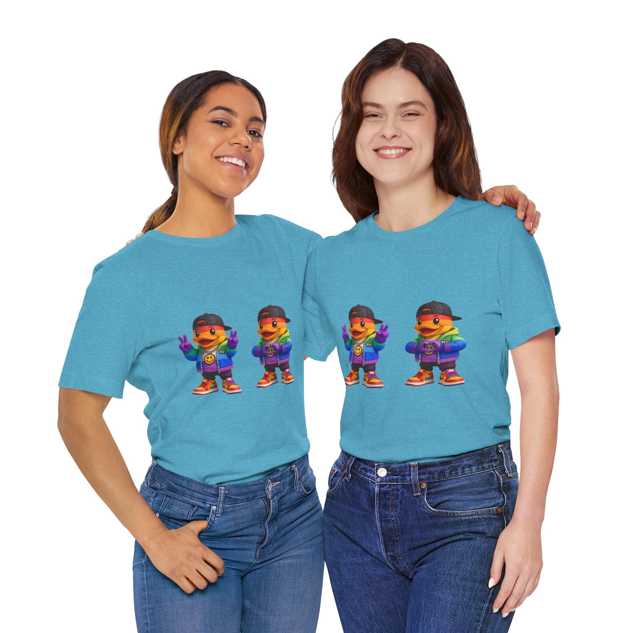 FLY Duck Pride Peace & Love Tee