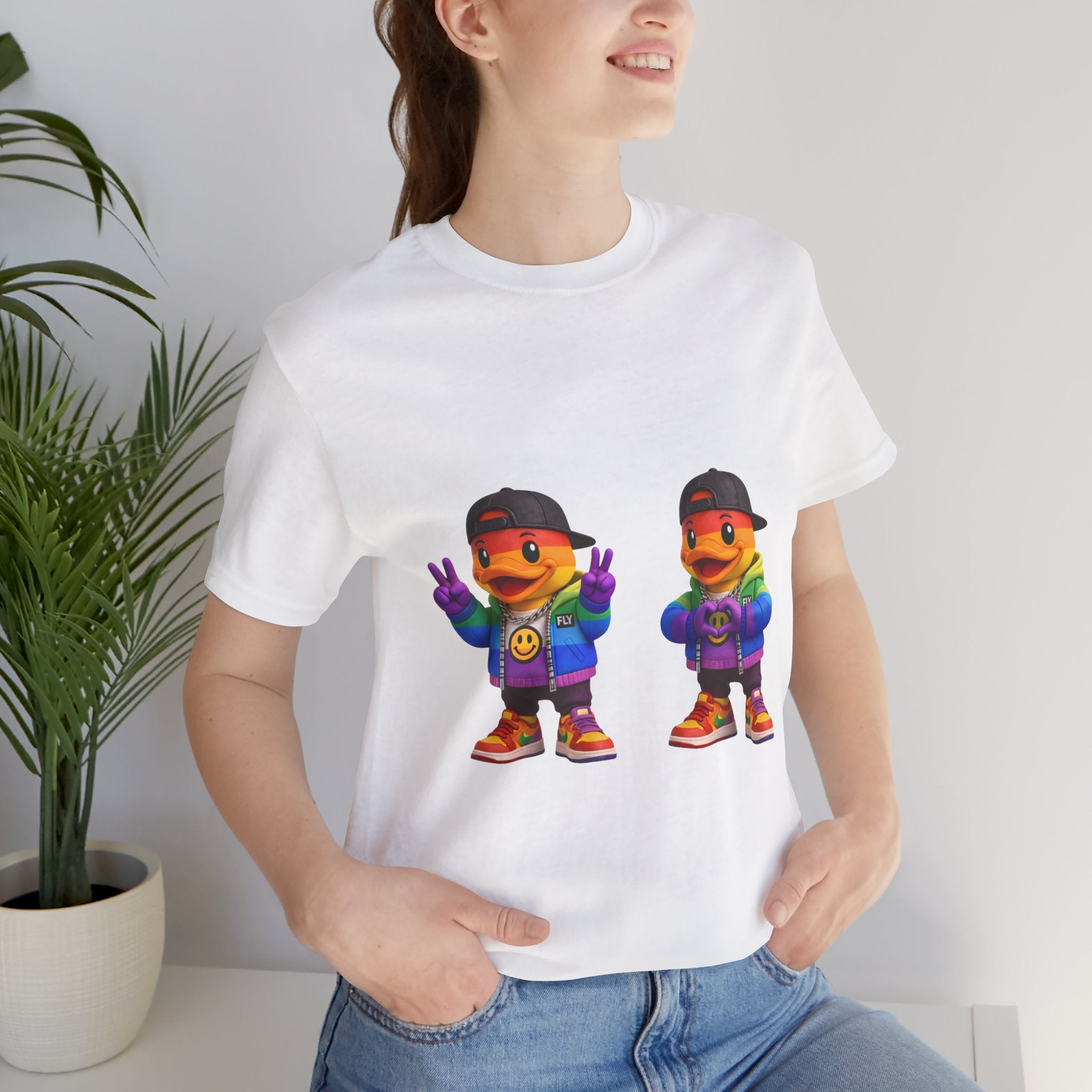 FLY Duck Pride Peace & Love Tee