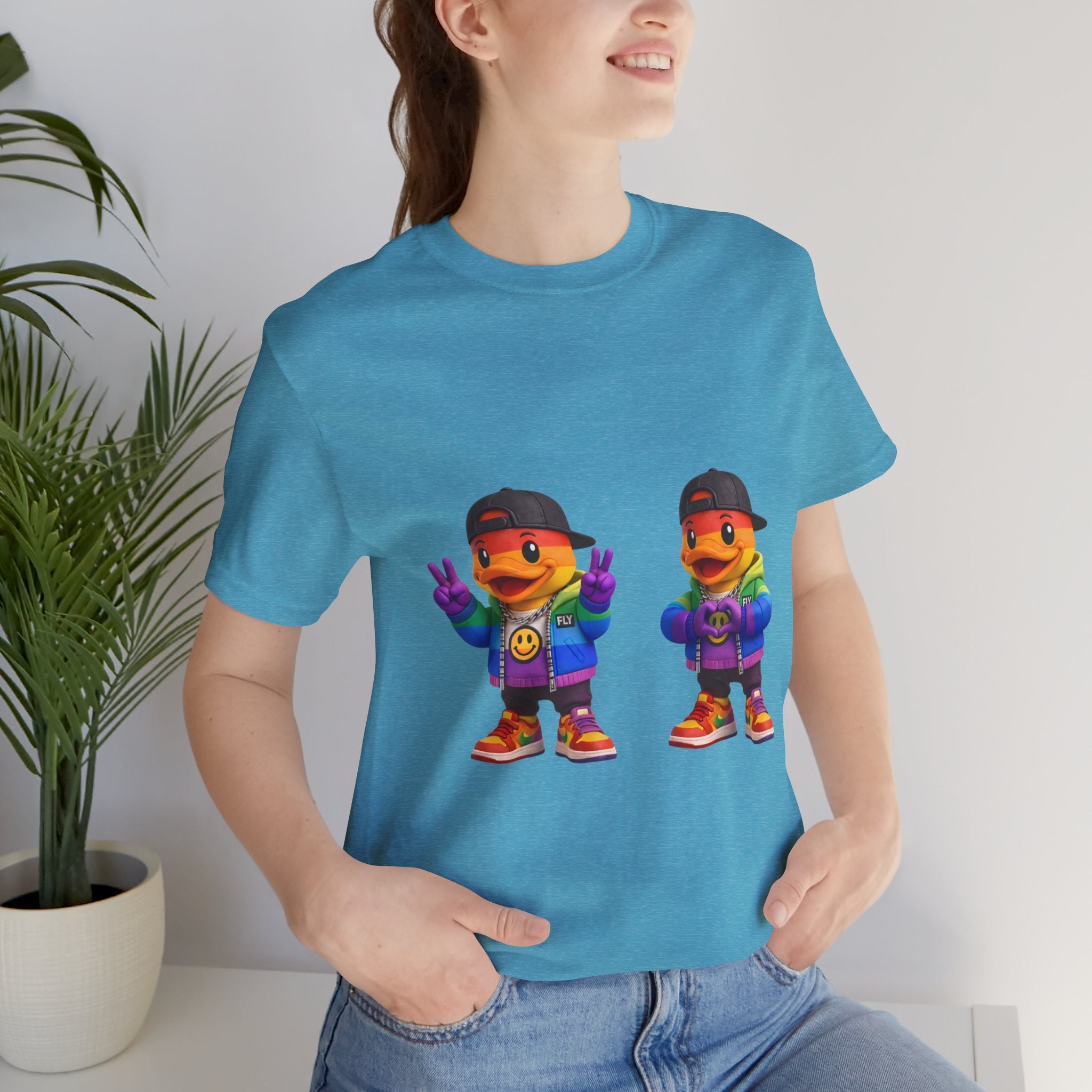 FLY Duck Pride Peace & Love Tee