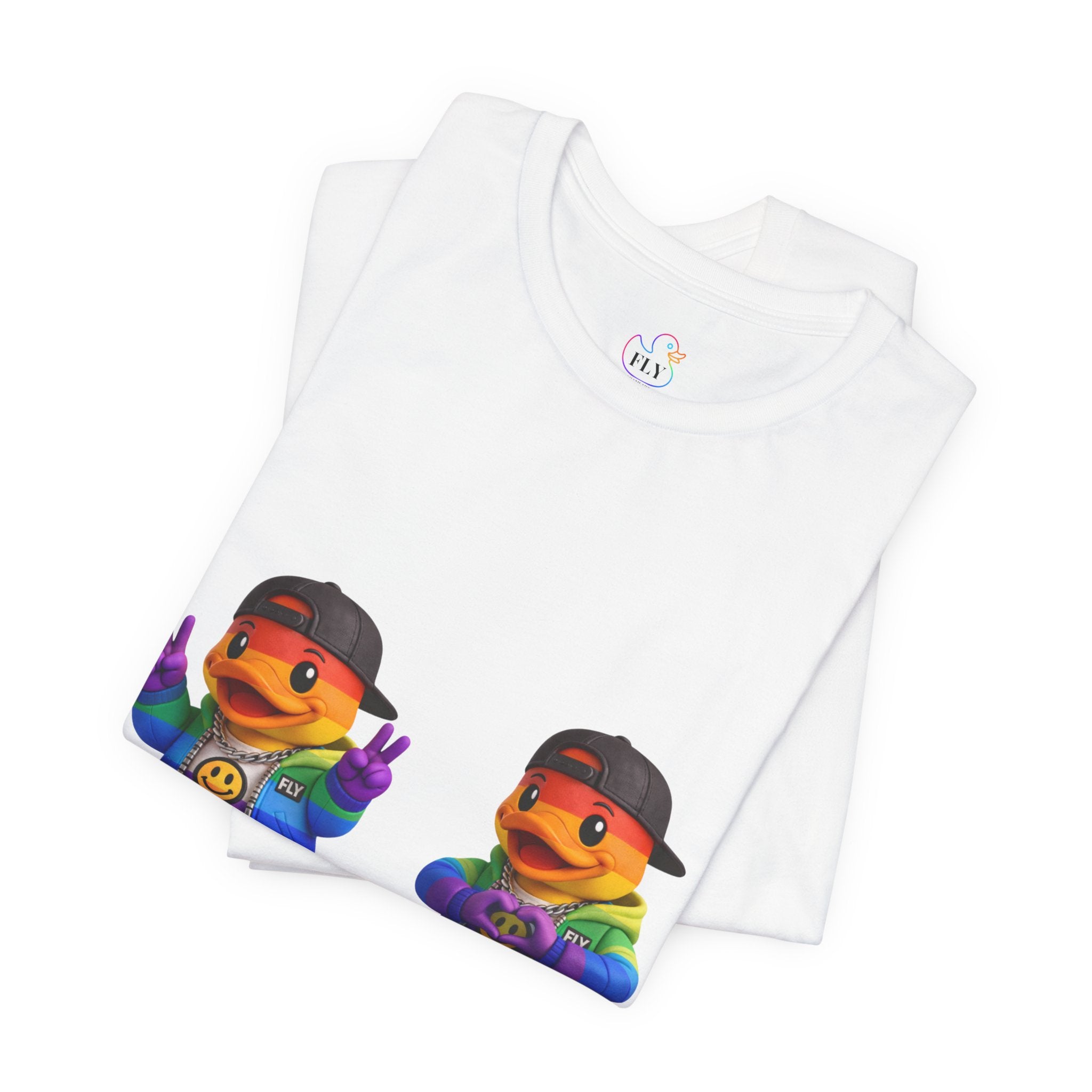 FLY Duck Pride Peace & Love Tee