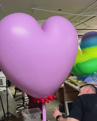 Pink Proud Love rubber duck sculpture video by FLY Miami